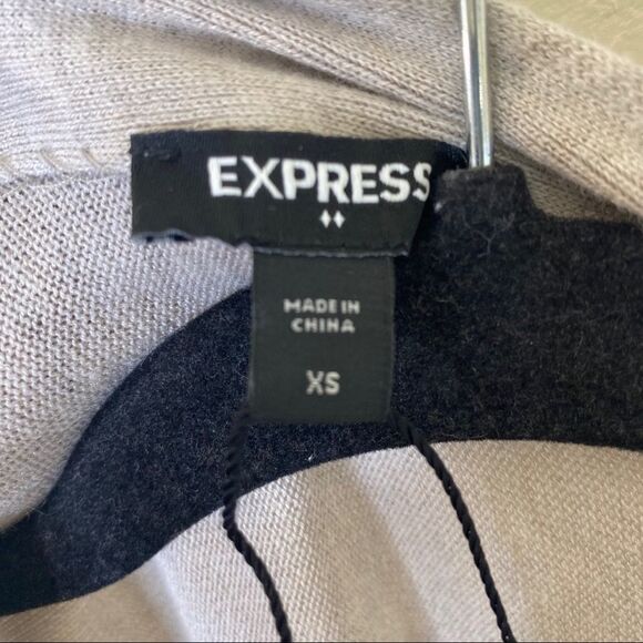 Express Tan Open Cardigan Sweater Sz XS - Picture 7 of 9